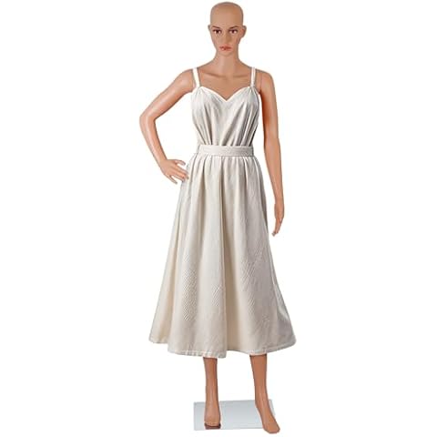 Epetlover Full Body Mannequin 69 Inches Dress Form Manikin Adjustable Posture Realistic Display Dress Model with Turnable Head, Metal Base Cover