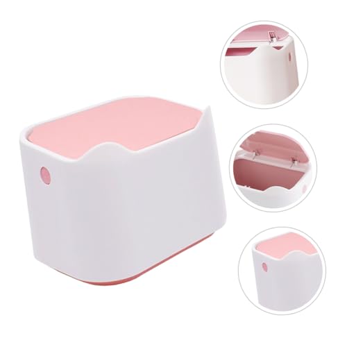 2 Canecas de basura de escritorio compactas ABOOFAN miniatura 5