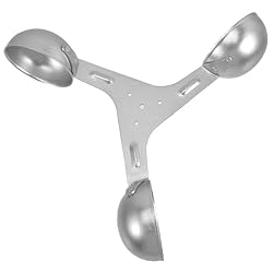 AKOOSY Sensor de Velocidad del Viento de Repuesto ...: Repuesto de copas de viento: fabricado en metal que ofrece estabilidad y durabilidad, y liso para un uso prolongado. copa de medición de viento Anemómetro de vaso indicador de velocidad del viento: anemómetro se puede utilizar ampliamente para la med...