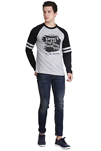 Image of FLEXIMAA Men's Cotton Round Neck Printed Full Sleeve T-Shirt
