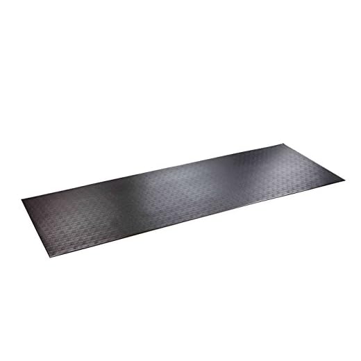 SuperMats High Density Commercial Grade Solid Equipment Mat 29GS Made in U.S.A. for Large Treadmills Ellipticals Rowers Water Rowing Machines Recumbent Bikes and Exercise Equipment (3-Feet x 8.5-Feet) (36" x 102") (91.4 cm x 259.1 cm),Black