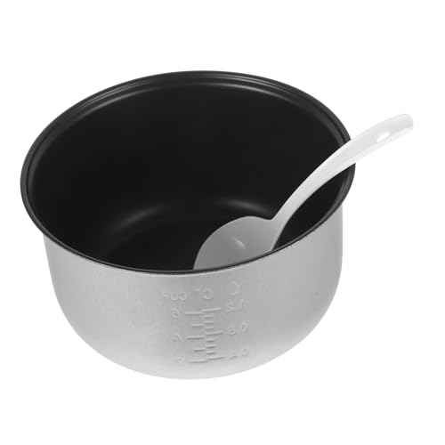LALADEFIEE Olla Arrocera Eléctrica De Recambio Antiadherente para Cocinar Arroz Olla Interior Universal para Arroceras Incluye Cuchara De Arroz Diseño Práctico y Funcional