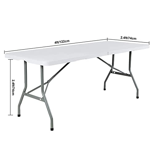 Image of FORLIFE Spandex Table Cover - Fitted 4ft Rectangular Tablecloth, Stretch Patio Cover, Universal for Wedding, Banquet, Party (Apple Green)