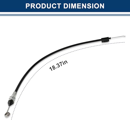 Image of Brake Cable 18.37 inch Long 064-8057-17 for Bad BOY MZ & MZ Fits for Magnum 2017-2021 Models