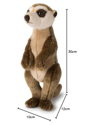 WWF Plüschtier Erdmännchen, realistisch gestaltet, super weich zum Knuddeln, handwaschbar