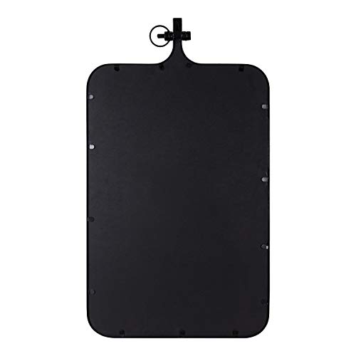 Kate And Laurel 219517 Yitro Modern Rectangle Wall Mirror, 20 X 35, Black, Decorative Industrial Mirror thumb #4