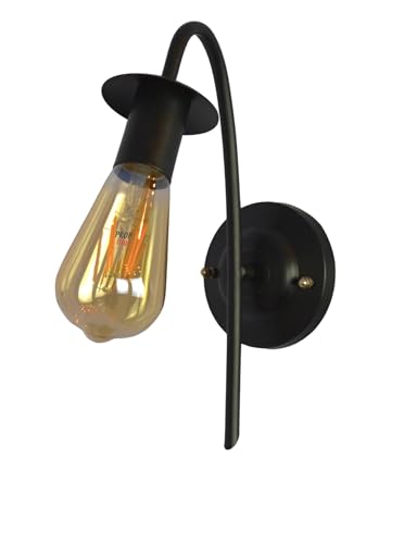 Vintage Industrial Style Rustic Royal Classic Black Look Wall Surface Mounted Lamp for Tungusten Filament Led Bulb Sconce (1)