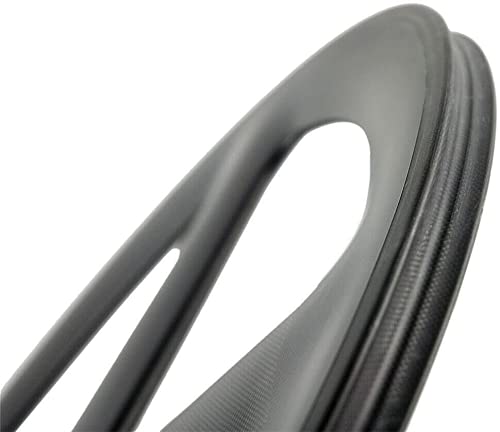 Hulkwheels Carbon Fixed Gear Wheelset 700C Carbon 5 Spoke Rims Single Speed Fixie Bicycle Track Bike Wheels 56Mm Depth Clincher 23Mm Width Rim Brake Front & Rear Set (Fixed Gear) #TOP3