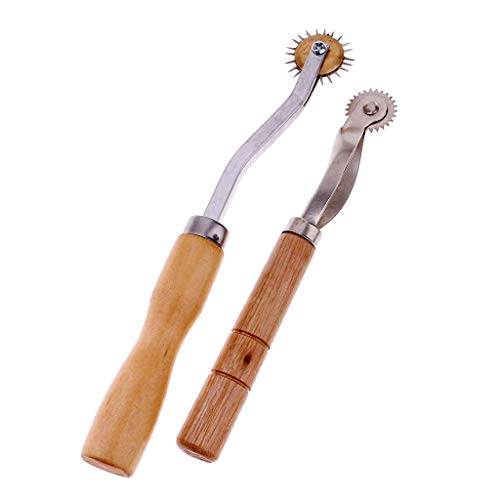 Inzopo 2er Markierrädchen Set Holzgriff