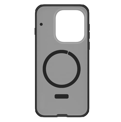 Image of Nillkin Case for OnePlus 15 (1+15) (6.78 inch Inch) Super Frosted Shield Pro Magnetic Hard Back Soft Border (PC + TPU) Cover Raised Bezel Camera Protect Transparent Black Color