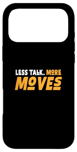 Orange Color Less Talk, More Moves Orange Graphic X}zP[X iPhone 17 Pro Max p