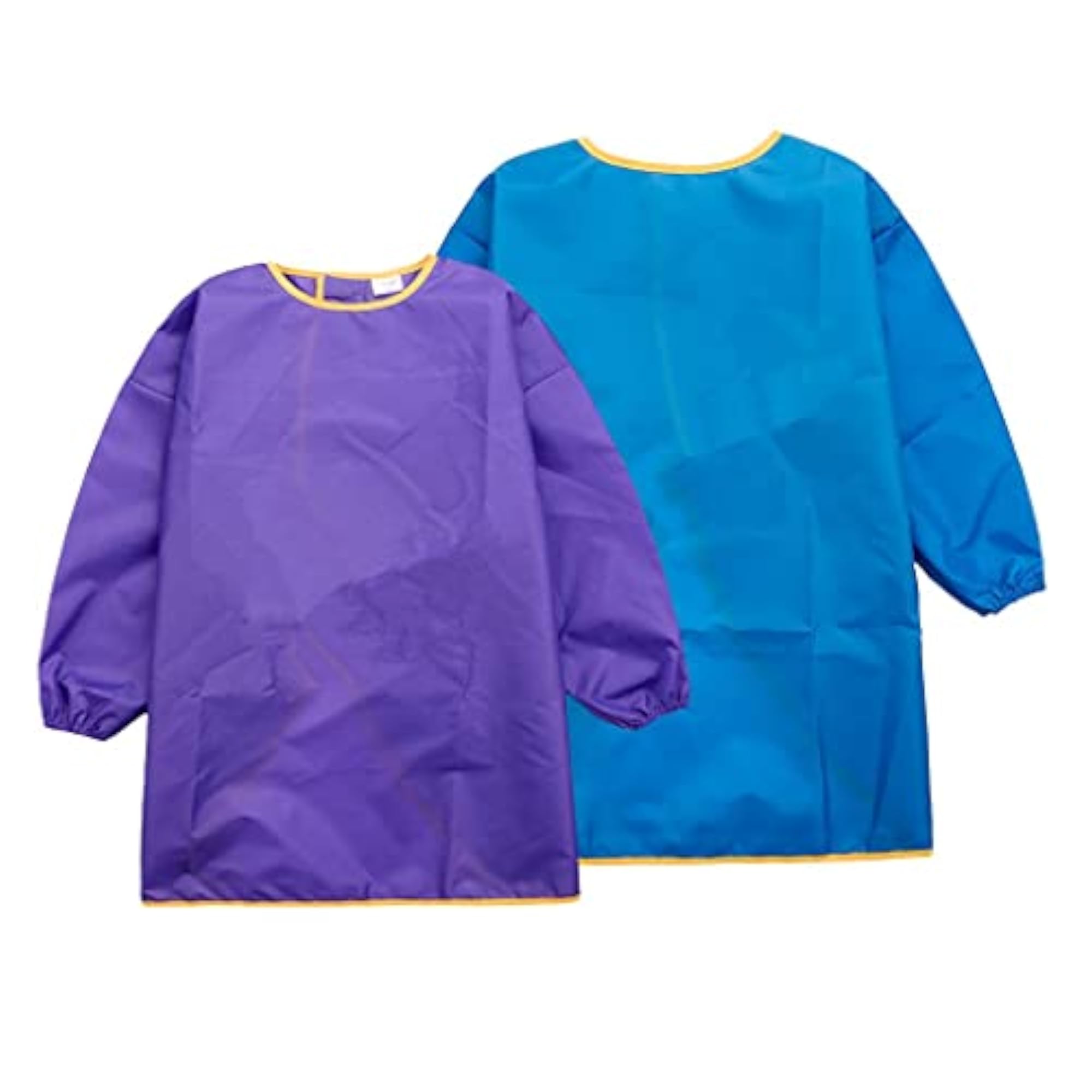 Children's Long Sleeve Waterproof Apron, Purple & Blue