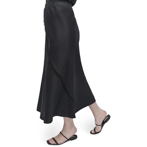 DKNY Women's Lightweight Linen Midi Skirt3