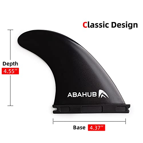 image for Abahub Surfboard Thruster Fins Set, Compatible with Future Style Fin B