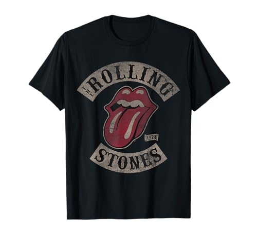 Offizielles The Rolling Stones Vintage Tour 1978 Schwarz T-Shirt