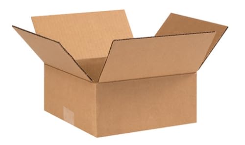 Image of Secure Seal - 9x9x4 Pack of 25 Corrugated Cardboard Packing Shipping Mailing Moving Carton Boxes