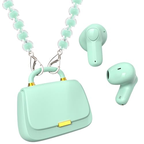 Image of ANCwear Wireless Earbuds with Mini Handbag Case, 22H Playtime, Sage Green
