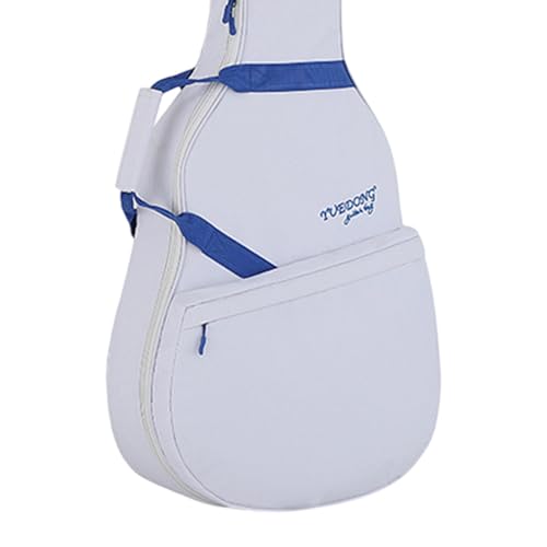 Housse de guitare électrique blanc bleu aux finitions soignées - 2
