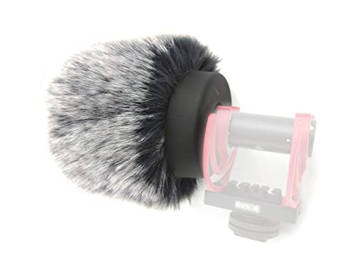 Pare-vent en fourrure compatible avec microphone Rode VideoMic GO II 2 VMGOII VideoMicro II Accessoires pour chat mort