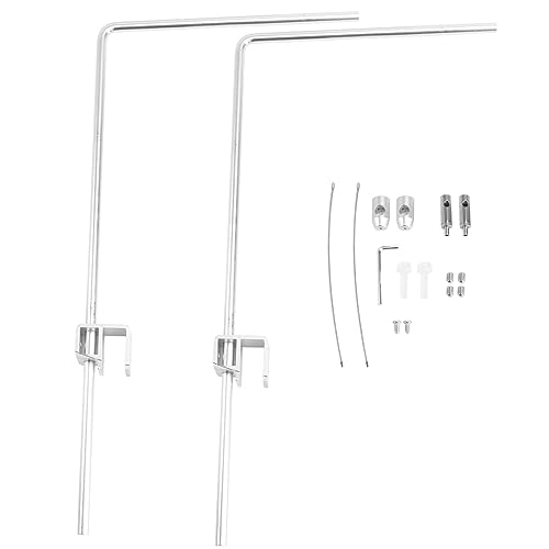 ULTECHNOVO Aquarium-Lichtstativ, Universelles Aquarium-Lichtarm-Montageset Aus Aluminiumlegierung Hängende Beleuchtungshalterung für Aquarien Geeignet für Einsiedlerkrebse Schildkröten Fische