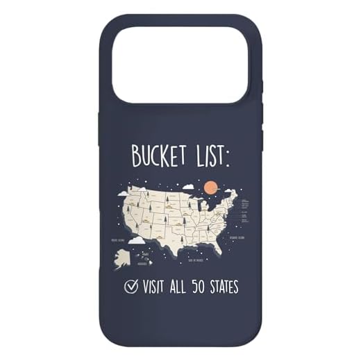 Visitez Tous Les 50 États, Carte de Voyage des États-Unis, Mission accomplie Coque pour iPhone 17 Pro Max