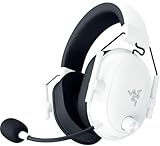 Razer BlackShark V2 HyperSpeed Wireless Gaming Headset - THX Spatial Audio - Bendable Mic - 50mm Drivers - 2.4GHz, Bluetooth or USB - 70 Hr Battery w/USB Type C Charging - White (Renewed)