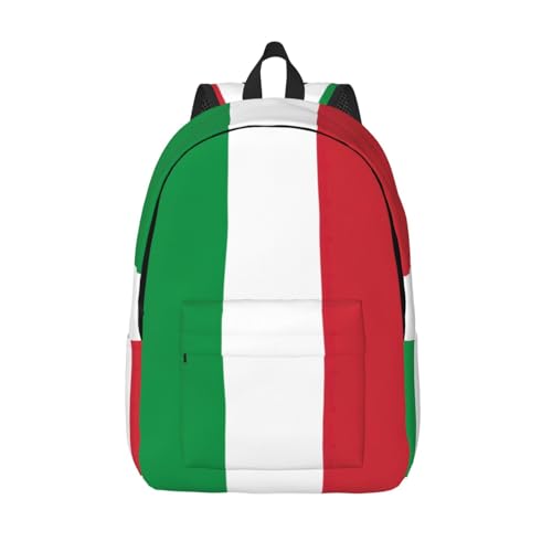 Mochila de viaje EdWal con puerto de ordenador y estampado de bandera italiana para portátil