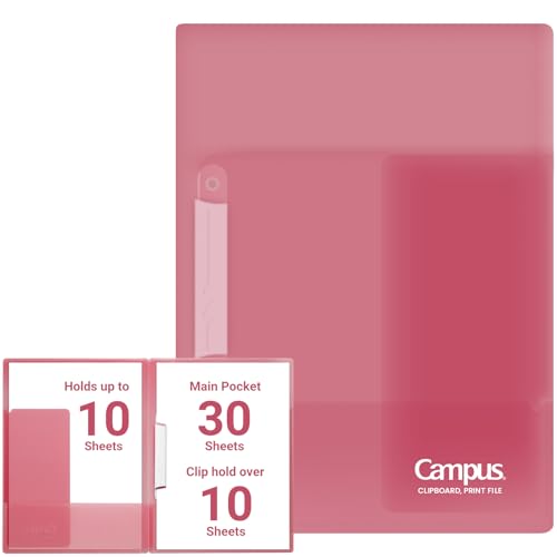 Image of Kokuyo Portfolio Folder with Pockets Folder for Paper Organization,Heavy Duty Pocket Folder Fits US Letter & A4,Dual-Purpose Clip & Pocket Design(FU-CE755P)