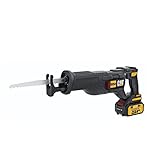 Cat DX52 18V Cordless Reciprocating Saw with 3000 SPM Variable Speed, Lightweight Brushless Saw, Cordless with Tool-Free Blade Change Battery & Charger Included