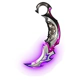 IUUBVV Future LED Dagger, 8.27 Inches LED Dagger Sword Model for Halloween Cosplay Costume Props (Purple)