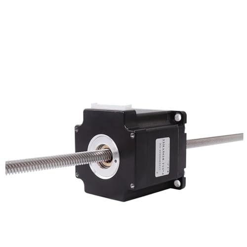 57HA56-T10*4/8 Trapezoidal Screw Stepping Motor 57HA56 300MM Lead 4MM Equipment Through Screw Motor 1Pcs(57HA56-T10-400mm,Lead Range 4mm)