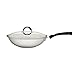Price comparison product image Tramontina Stainless Steel Wok with Glass Lid | 28 cm (3.3 Litre) | Induction-Ready | Silicone Comfortable Handles | Dishwasher-Safe 62138/280