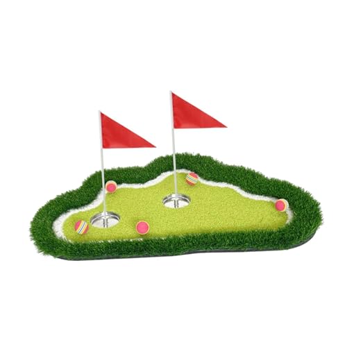 QSTDGVPW Floating Golf Green Practice Mat Supplies, Folding,Portable,Chipping Green Game Set for Game Summer Outdoor Activities