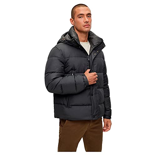 BOSS Herren Omaris Wasserabweisende Steppjacke mit Kapuze und...