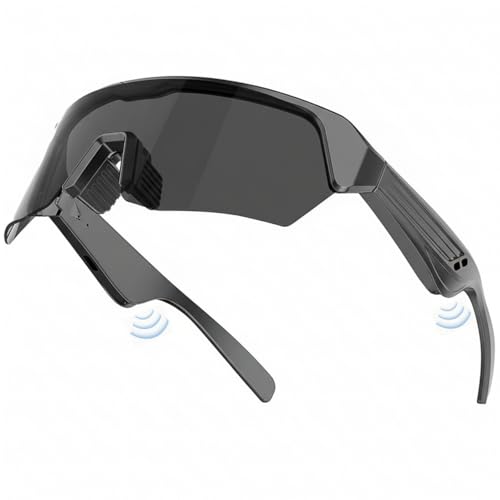 Bluetooth Sunglasses for Men Women, Polarized UV Protection Smart Glasses, Built-in Mic & HD Open Ear Speakers, Voice Assistant, Smart Wireless Sport Glasses for Cycling Running Driving Hiki