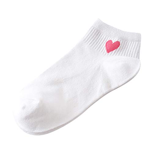 Gaowen Unisex Pure Color Stripe Short Stockings Comfortable Non-Slip Anti-Sweat Long Stockings (Pink)