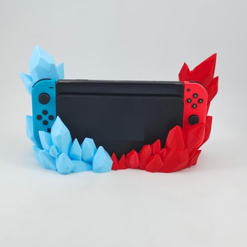 3D Printed Crystal Base for Nintendo Switch OLED, Portable
