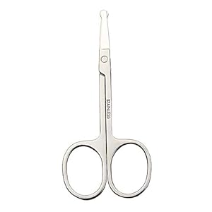3.5-Inch Stainless Steel Dog Pet Round-Tip Home Grooming Scissors for Nose Hair,Ear Hair,Face Hair,Paw Hair