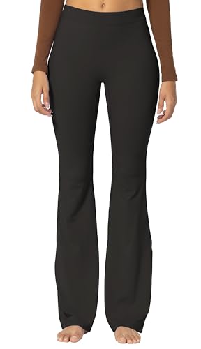 Image of Sunzel Flare Leggings, Crossover Yoga Pants with Tummy Control, High-Waisted and Wide Leg