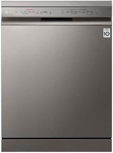 LG DF365FPS Lavastoviglie Libera Installazione, Serie 3, 14 coperti, Sistema QuadWash a 4 Bracci...