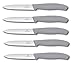 Victorinox Limited Edition - Set di 5 coltelli da verdura Swiss Classic, 10 cm, colore: Grigio freddo