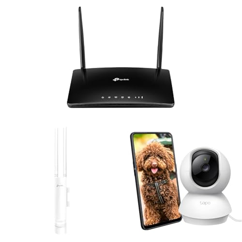 Image of TP-Link N300 300 Mbps 2.4GHz 4G LTE Telephony Wireless WiFi Wi-Fi Router, SIM Slot Unlocked, Two Rem