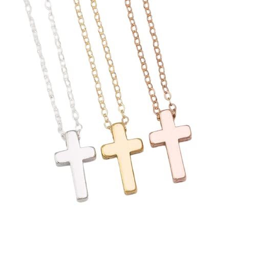 Amazon.com: Tiny Cross Necklace/Minimal 