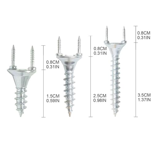 Clavos Seamless para zócalo de fijación con base, 0.8 mm de diámetro y 2.5 cm de largo, pack de 50 unidades, galvanizados, marca GAJUST miniatura 2