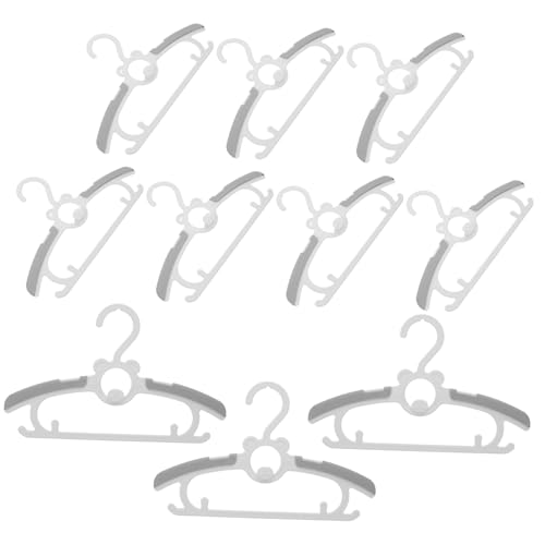 STOBAZA 10pcs Baby Retractable Clothes Rack Boys and Girls Hangers Newborn Hangers Soft Material Adjustable Design Closet Organization Anti-Slip
