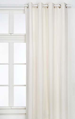 EHC 100% algodón Cortinas Forradas par 54u00a0x 72u00a0Crema