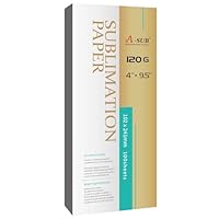 A-SUB Sublimationspapier für Bechergröße 120 g/m², 102 x 241 mm, 100 Blatt, kompatibel mit Epson, Sawgrass, Ricoh, Brother Sublimationsdruckern