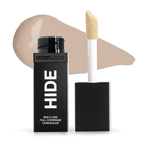 HIDE Liquid Concealer, 0.5 fl. oz. - Medium to Full Coverage Matte Concealer for Acne, Blemishes, Under Eye Dark Circles & Hyperpigmentation, Oil Free Concealer, Color For All Skin Tones (Linen)