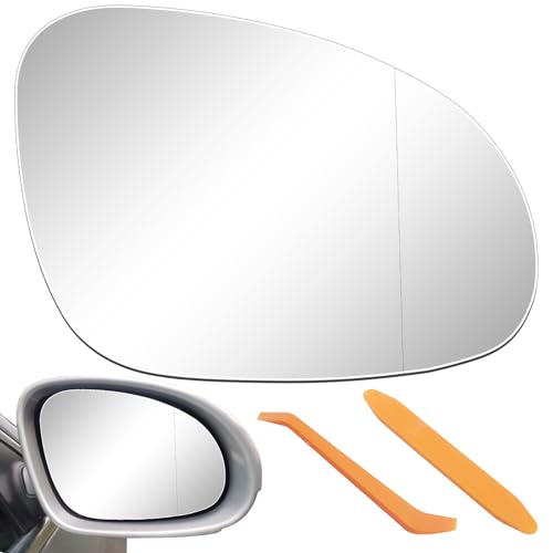 【Materiale】Il nostro specchietto retrovisore è realizzato in vetro ad alta definizione e plastica rigida ABS, che ha una buona riflettività, è robusto, resistente all'invecchiamento e durevole.