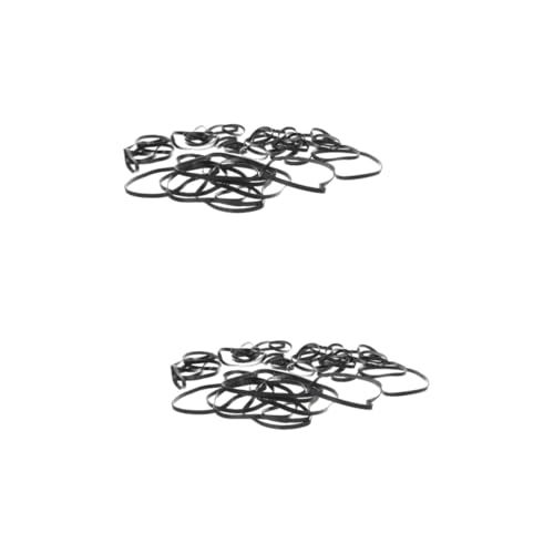 KONTONTY 100pcs Cassette Tape Player Belts Square Drive Belts for Recorder Repair and Maintenance Flexible Replacement for Cd DVD VCR Devices Wear-Resistant and